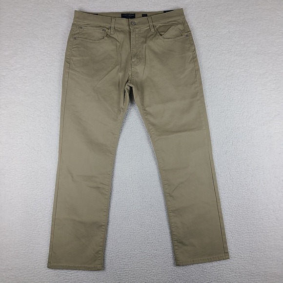 Lucky‎ Brand Pants Mens 32x30 Tan Brown Beige 223 Straight Leg NWT NEW